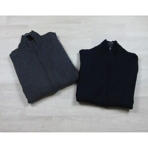 Mack Weldon Tech Merino Sweater Men's (XL) 1/4 Zip Pullover Preppy Lot‎ of 2